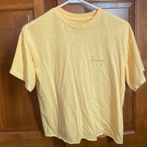 Brandy Melville John Galt Yellow Honey T-Shirt